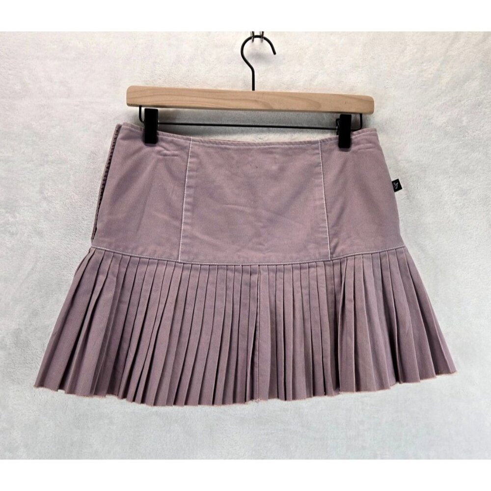Pleated Mini Skirt Lavender Sz M by Bobby J Tennis Skirt Cotton Coquette - Picture 6 of 15